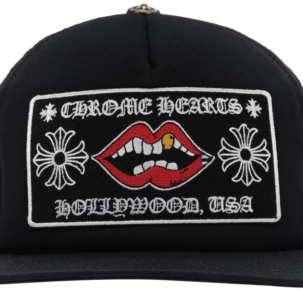 Chrome Hearts Chomper Hollywood Trucker Hat - Black