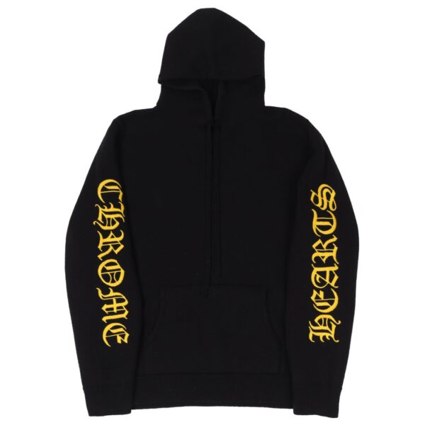 Chrome Hearts Embroidered Cashmere Hoodie - Black
