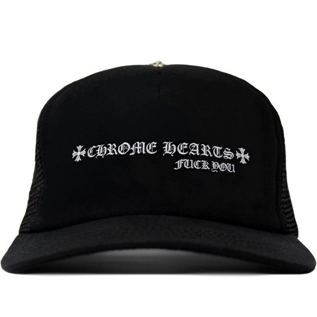 Chrome Hearts Fuck You Trucker Hat - Black