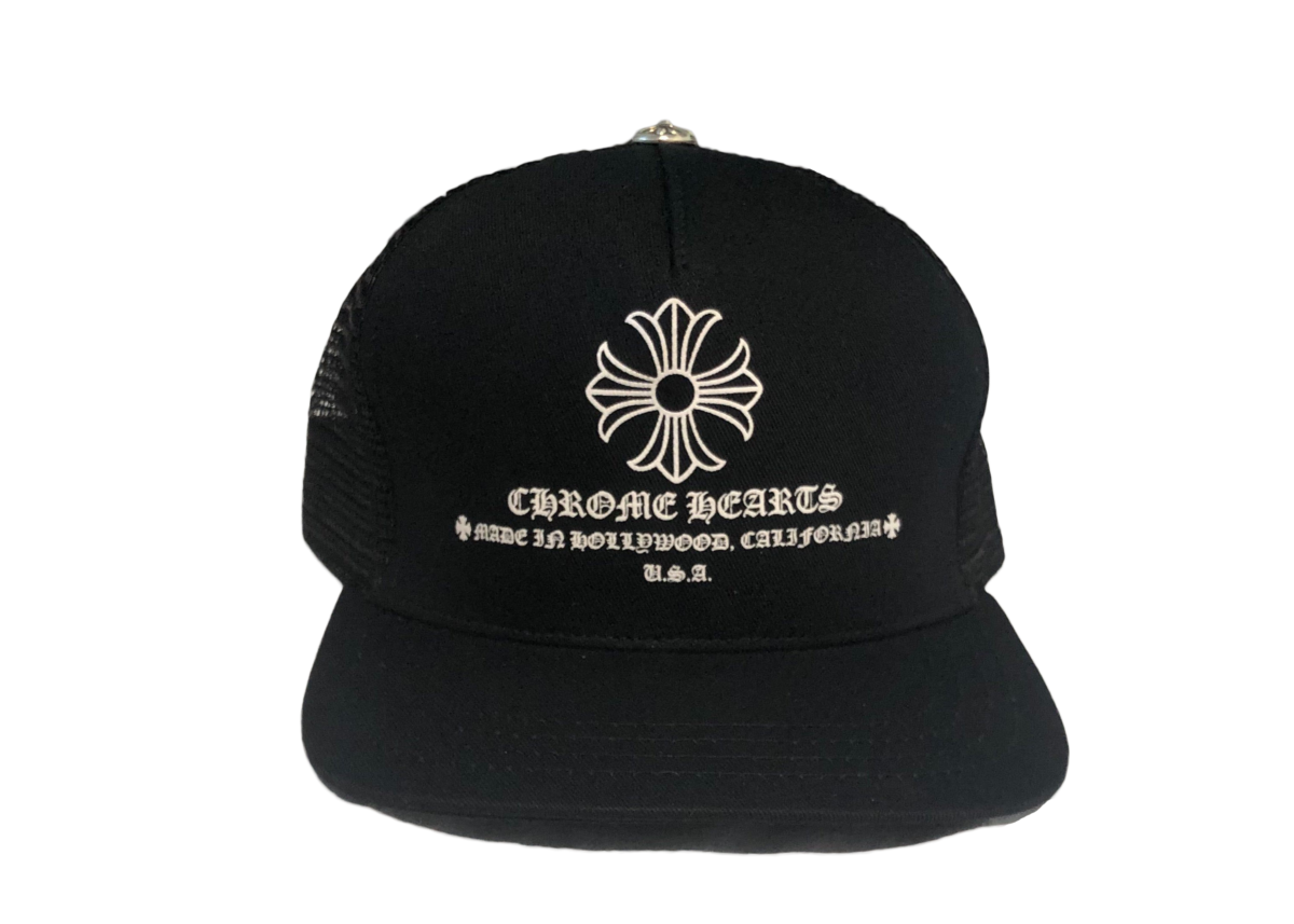 Chrome Hearts Printed Cross Trucker Hat - Black